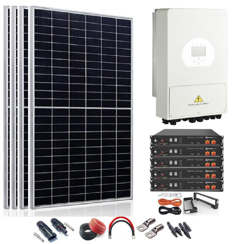Solar Kit 48v 2700w Hybrid Inverter with Lithium battery